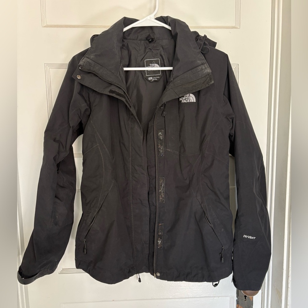 The North Face Women's Black Rain Jacket with Hood